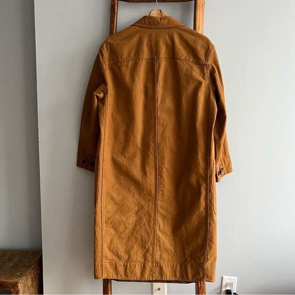 Zara Cotton Denim Fall/Spring Coat, Size XS - Picture 6 of 7